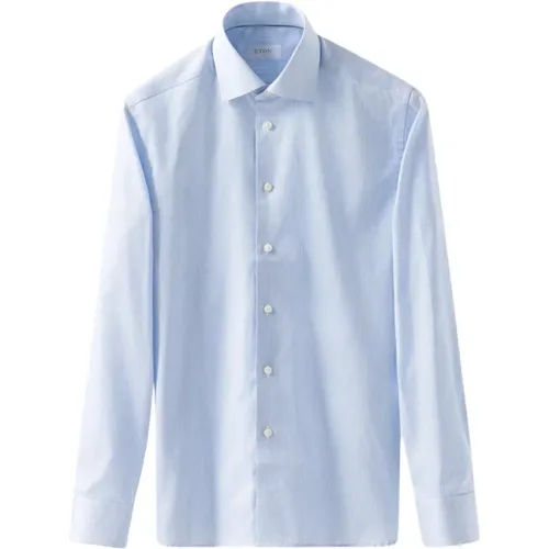 Fine Striped Signature Twill Business Shirt , male, Sizes: 3XL, 7XL, M, 2XL, 4XL, XL - Eton - Modalova