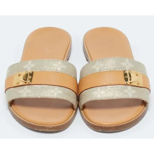 Pre-owned Stoff sandals - Louis Vuitton Vintage - Modalova