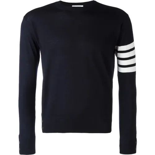 Classic Crewneck Sweater , male, Sizes: L, M - Thom Browne - Modalova