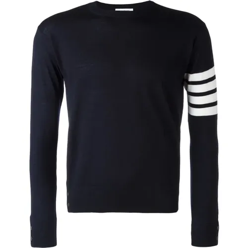 Classic Crewneck Sweater , male, Sizes: XL, L, M - Thom Browne - Modalova