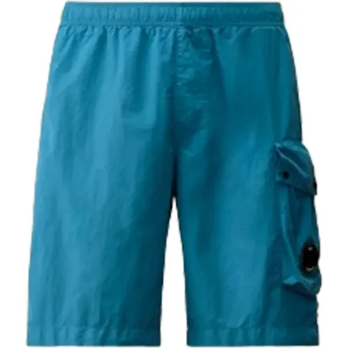 Nylon Cargo Swim Shorts in Ink , male, Sizes: L, M, 2XL, S - C.P. Company - Modalova