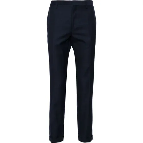 Blaue Woll-Maßgeschneiderte Hose Slim Fit - PS By Paul Smith - Modalova