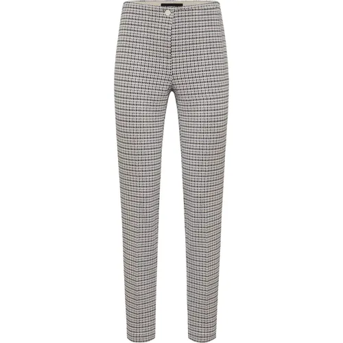 Houndstooth Pattern Multi Colour Pants , female, Sizes: XL, S, M - CAMBIO - Modalova