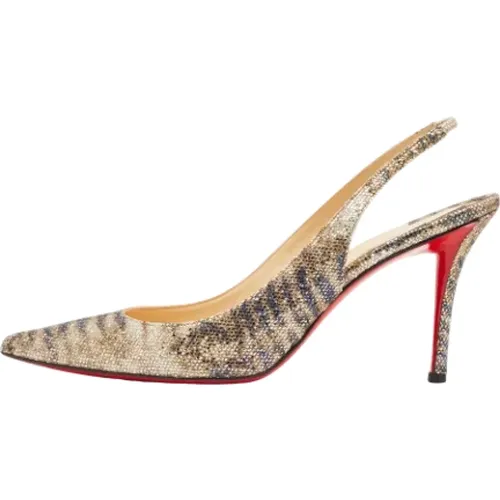 Pre-owned Fabric heels , female, Sizes: 8 UK - Christian Louboutin Pre-owned - Modalova