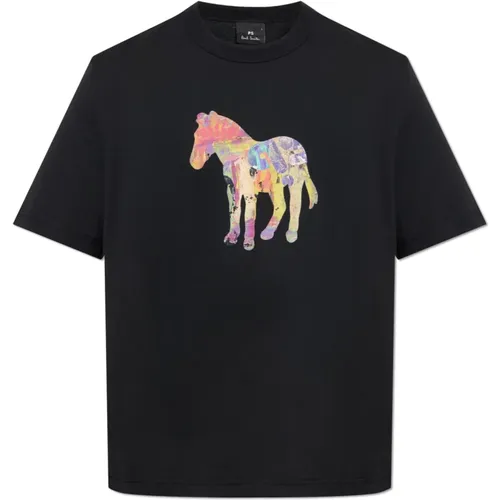 T-Shirt mit bedrucktem Logo , Herren, Größe: M - PS By Paul Smith - Modalova