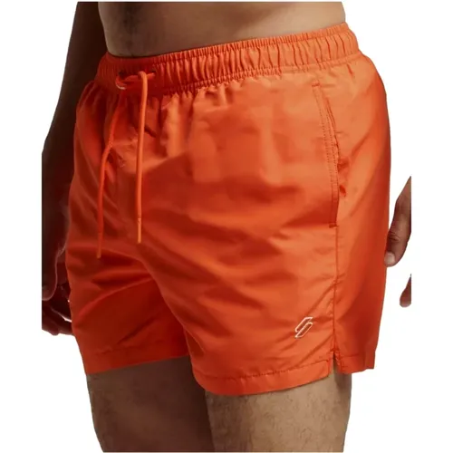 Code Applique 19Inch Swim Short Swimsuit , Herren, Größe: M - Superdry - Modalova