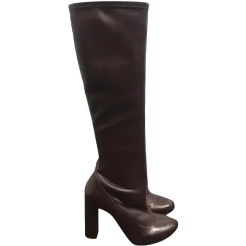 Pre-owned Leather boots , female, Sizes: 4 UK - Chloé Pre-owned - Modalova