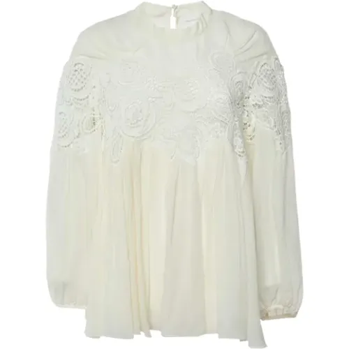 Pre-owned Lace tops , female, Sizes: L - Chloé Pre-owned - Modalova