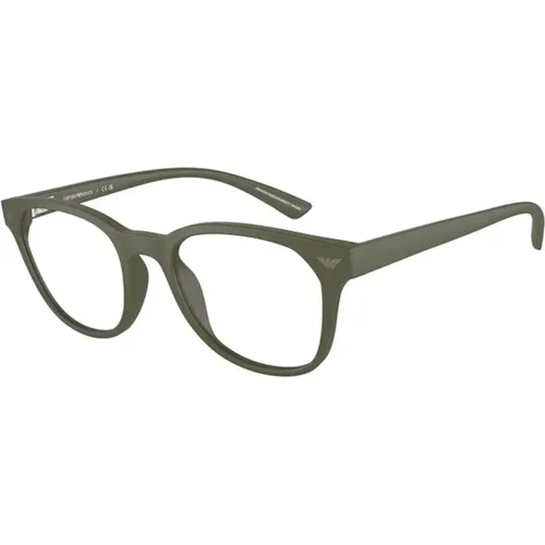 Grüne Fassung Sonnenbrille , unisex, Größe: 52 MM - Emporio Armani - Modalova
