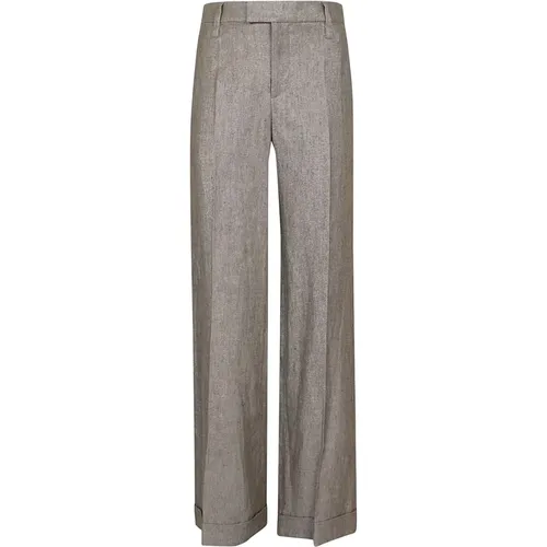 Silver Pants , female, Sizes: 3XS - BRUNELLO CUCINELLI - Modalova