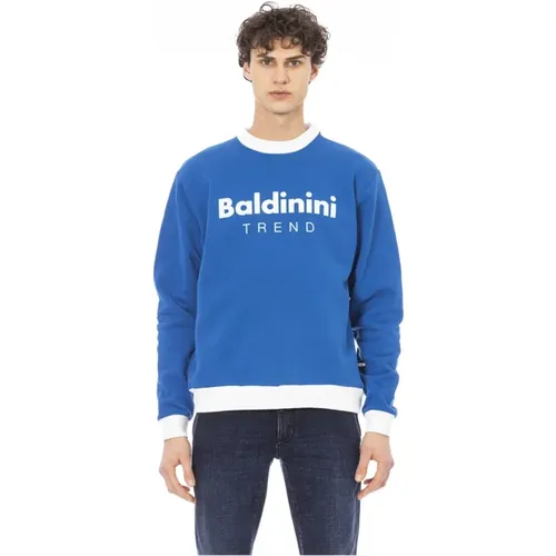 Long Sleeve Sweatshirt with Front Logo , male, Sizes: 4XL, 3XL - Baldinini - Modalova