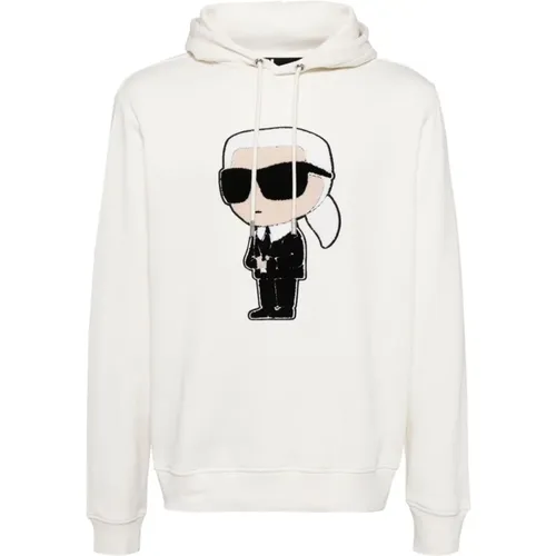 Sweaters Cream , male, Sizes: XL, M, L - Karl Lagerfeld - Modalova