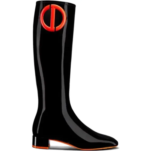 Patent Leather Knee Boots , female, Sizes: 3 UK - Dior - Modalova