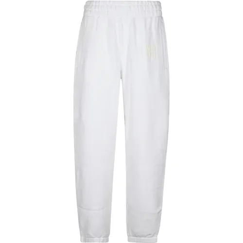 Logo Terry Sweatpant Classic Style , female, Sizes: XS, S - T by Alexander Wang - Modalova