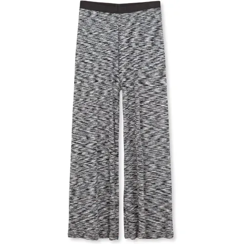 Soft and Stylish Veran Pants with Smart Print , female, Sizes: XS, L, S, M, XL - Mads Nørgaard - Modalova