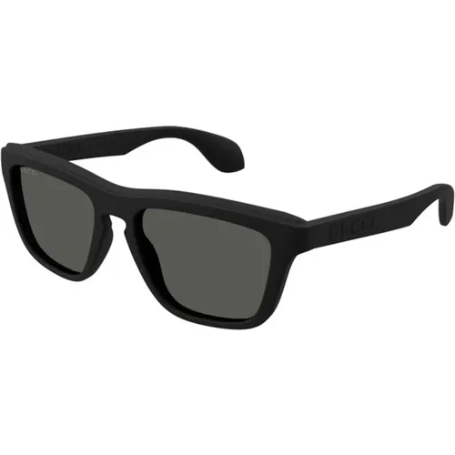 Grey Sunglasses Gg1571S 001 , male, Sizes: 55 MM - Gucci - Modalova