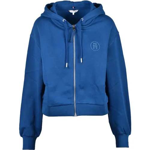 Baumwollmischung Sweatshirt , Damen, Größe: S - Tommy Hilfiger - Modalova