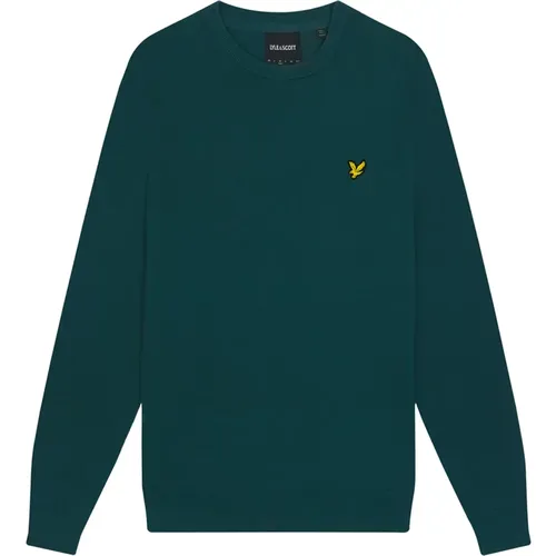 Baumwoll Rundhals Pullover , Herren, Größe: XS - Lyle & Scott - Modalova