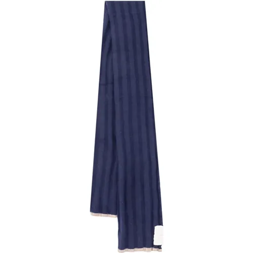 Cashmere Scarf with Contrasting Profile , male, Sizes: ONE SIZE - BRUNELLO CUCINELLI - Modalova