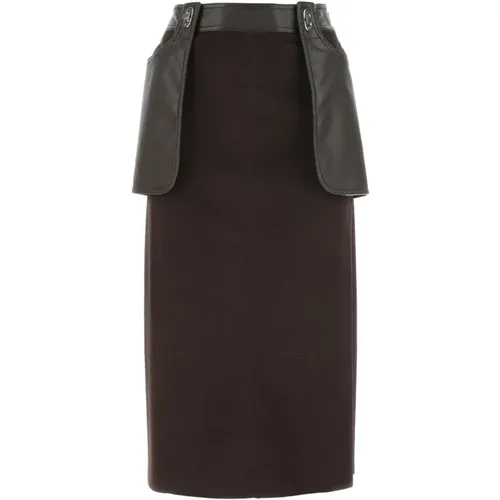 Midi Skirts , Damen, Größe: XS - LOW CLASSIC - Modalova