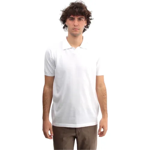Weißes Polo-Shirt mit kurzen Ärmeln , Herren, Größe: S - Kangra - Modalova