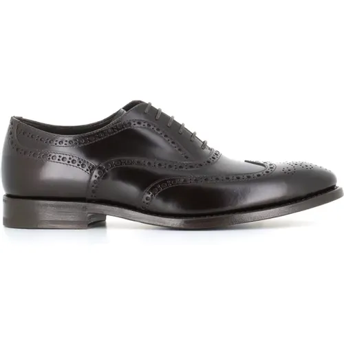 Dark Swallowtail Leather Shoes , male, Sizes: 8 UK, 8 1/2 UK, 7 1/2 UK, 10 UK, 7 UK - Henderson - Modalova
