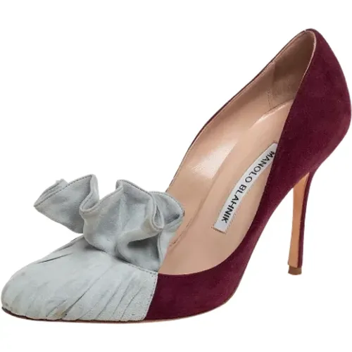Pre-owned Wildleder heels , Damen, Größe: 35 EU - Manolo Blahnik Pre-owned - Modalova