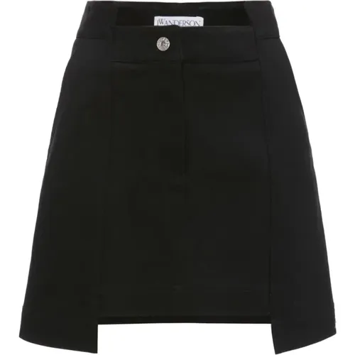 Short panelled skirt , female, Sizes: 2XS - JW Anderson - Modalova