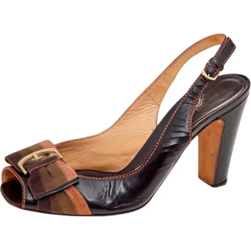 Pre-owned Fabric sandals , female, Sizes: 5 UK - Sergio Rossi Pre-owned - Modalova
