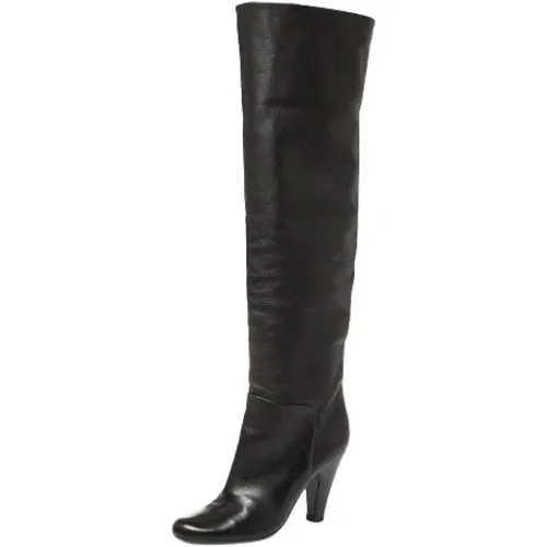 Pre-owned Leather boots , female, Sizes: 4 UK - Giuseppe Zanotti Pre-owned - Modalova