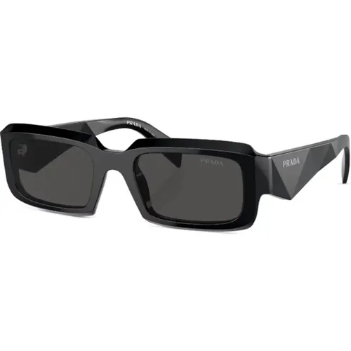 Schwarze Sonnenbrille mit Originalzubehör , Herren, Größe: 54 MM - Prada - Modalova
