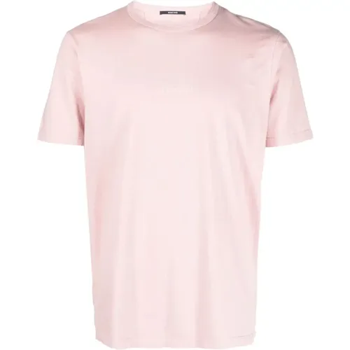 Stylish Pale Mauve T-Shirt , male, Sizes: XL - C.P. Company - Modalova