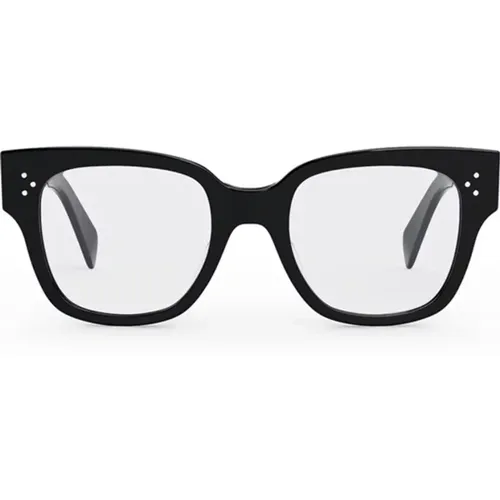 Geometrische Bold 3 Dots HD Brille , Damen, Größe: 52 MM - Celine - Modalova