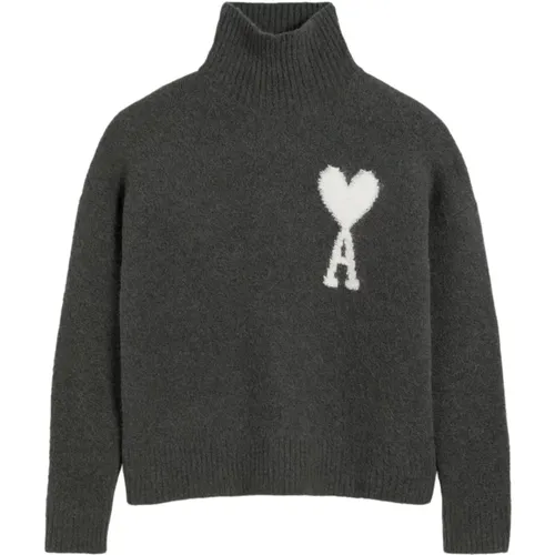 ADC Pullover mit Trichterkragen , Damen, Größe: S - Ami Paris - Modalova