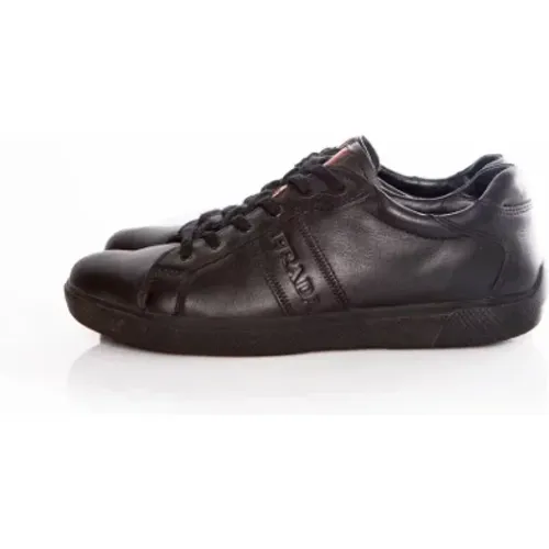 Pre-owned Leather sneakers , female, Sizes: 4 1/2 UK - Prada Vintage - Modalova