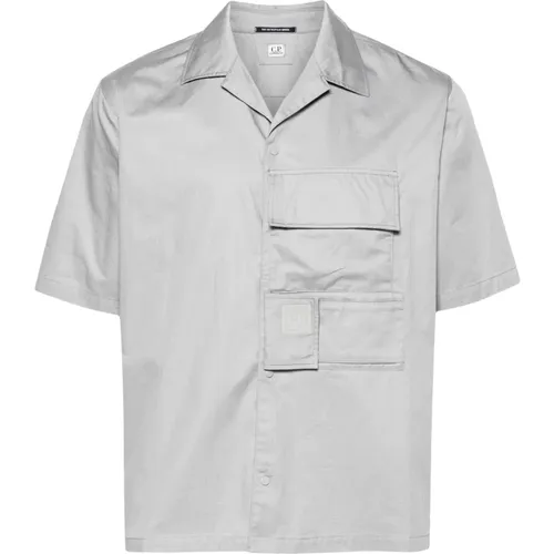 Pocket Short Sleeves Shirt , male, Sizes: L - C.P. Company - Modalova