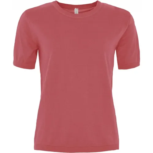 Soft O-Neck T-Shirt in Various Colors , female, Sizes: XL, L, M - Skovhuus - Modalova