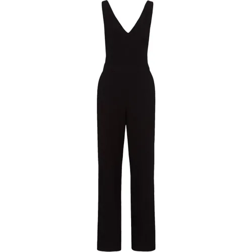 Schwarzer V-Ausschnitt Jumpsuit , Damen, Größe: 2XS - IVY OAK - Modalova