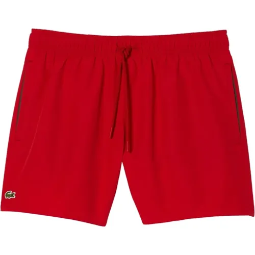 Rote Baumwoll-Badeshorts Lacoste - Lacoste - Modalova