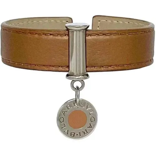 Pre-owned Leather bracelets , female, Sizes: ONE SIZE - Bvlgari Vintage - Modalova