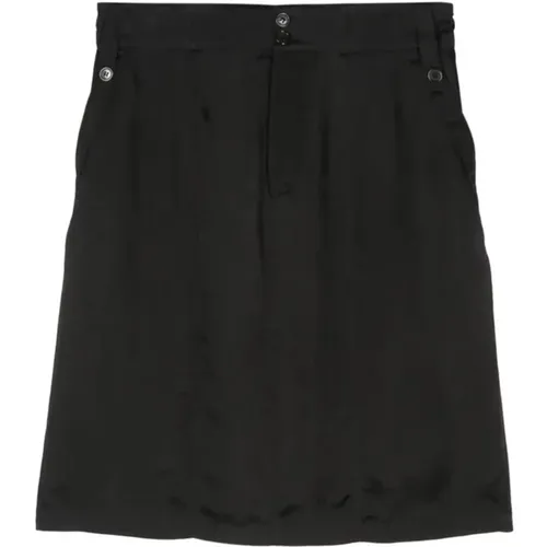 Mini Skirt Chic Satin Finish , female, Sizes: XL, 3XL, 2XL - Saint Laurent - Modalova