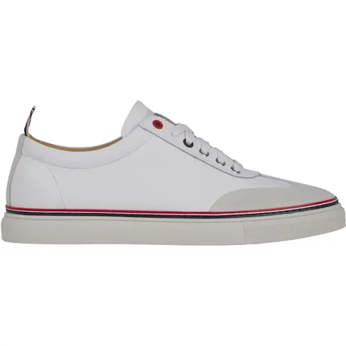 Tricolor Leather Sneakers , male, Sizes: 11 UK, 10 UK, 8 UK, 9 UK - Thom Browne - Modalova