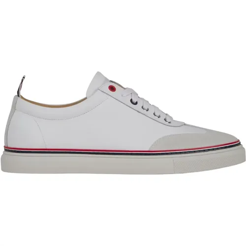 Tricolor Leather Sneakers , male, Sizes: 5 UK - Thom Browne - Modalova
