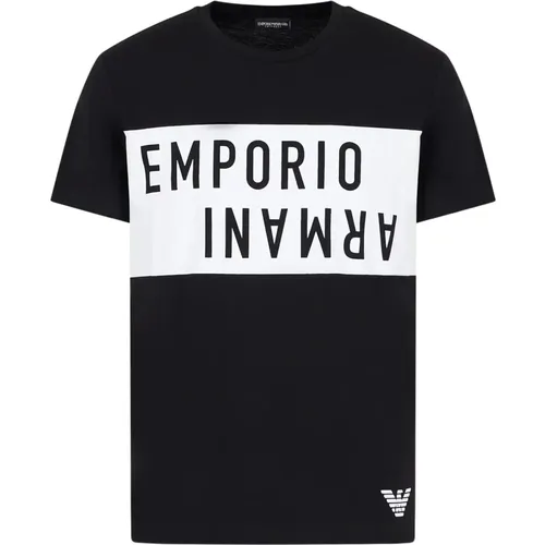 T-Shirts , male, Sizes: XL, 2XL - Emporio Armani - Modalova