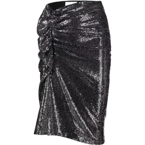 Silver Dolen Skirt , female, Sizes: S, M - Isabel Marant Étoile - Modalova