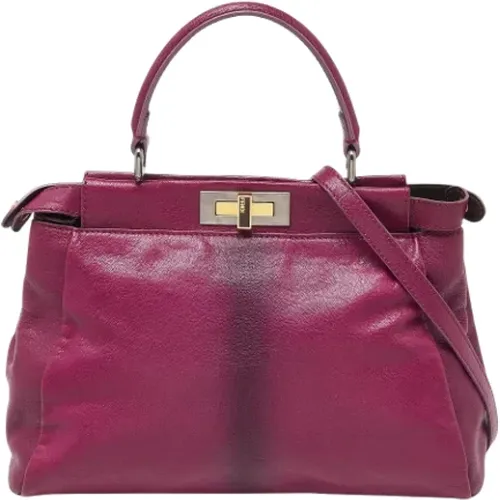 Pre-owned Leather handbags , female, Sizes: ONE SIZE - Fendi Vintage - Modalova