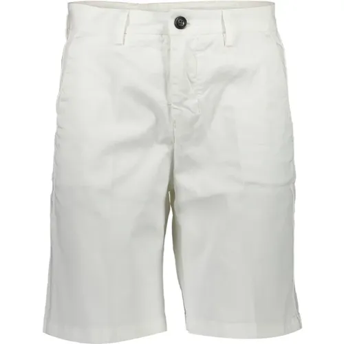 Weiße Bermuda-Shorts mit Kontrastdetails , Herren, Größe: W38 - North Sails - Modalova