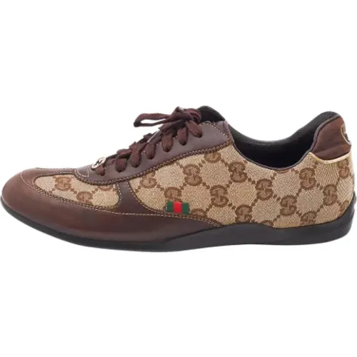 Pre-owned Leather sneakers , female, Sizes: 2 1/2 UK - Gucci Vintage - Modalova