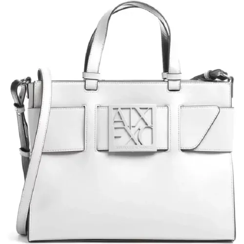 Weiße Handtasche für Frauen - Armani Exchange - Modalova