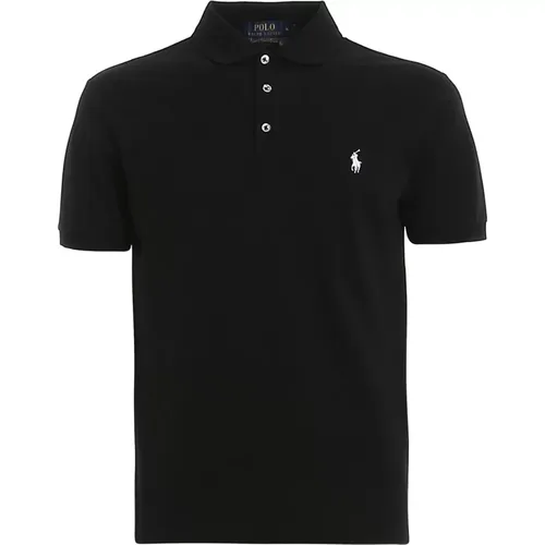 Slim Fit Stretch Cotton Polo , male, Sizes: L, M - Ralph Lauren - Modalova